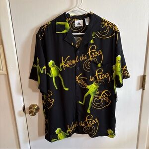 Disney Black and Gold Kermit the Frog Shirt